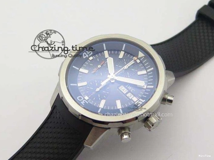 MIROTIME 0201 Aquatimer Chrono IW376803 V6F 1:1 Best Edition Blue Dial On Rubber Strap A WellDesigned 7282